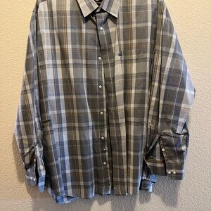 Classic Plaid Button-Down Shirt for Men